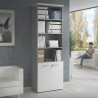Estantería de oficina Basic 232x80cm con puerta baja