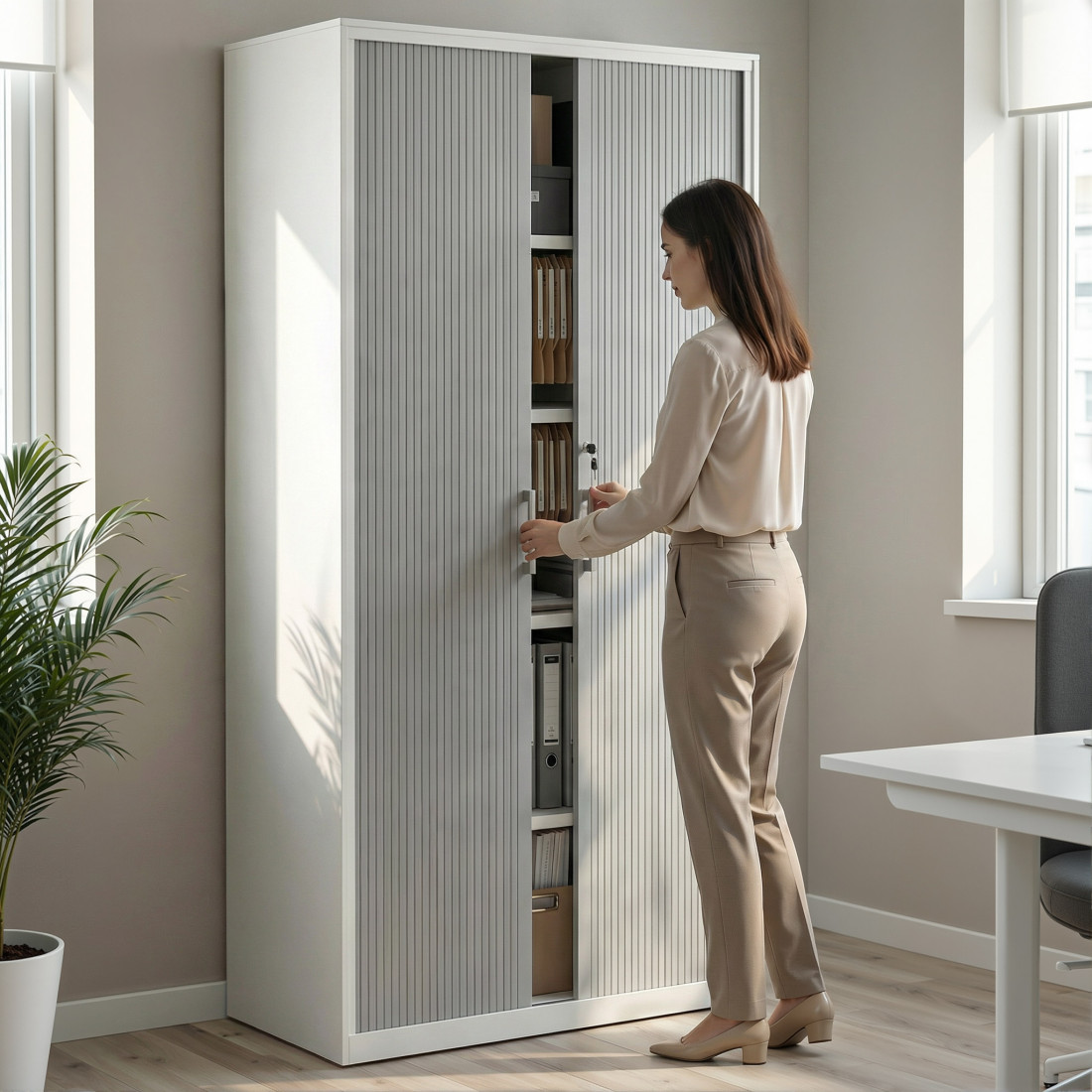 armario de persiana 185x92 aluminio strong puertas de persiana blanco 2