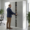 armario de persiana 185x120 aluminio strong blanco 2