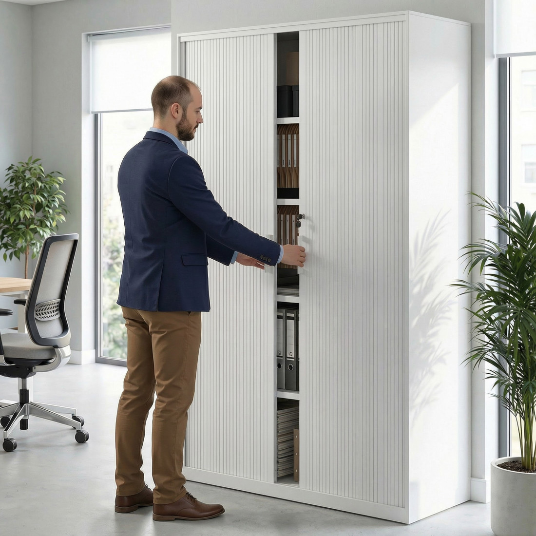 armario de persiana 185x120 blanco strong blanco 2