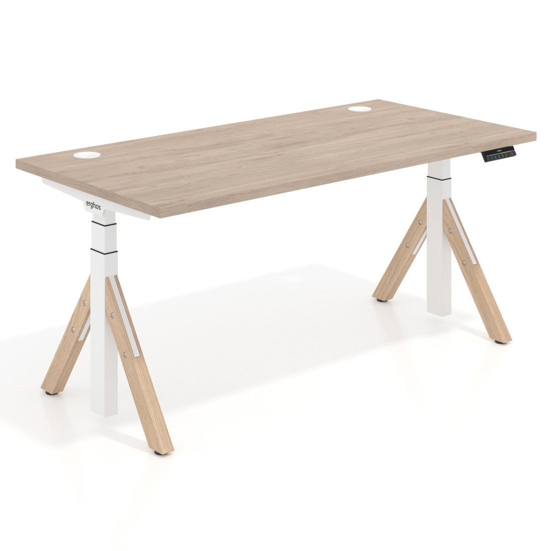 escritorio elevable 140x80 sahara erghos alpha recto 1