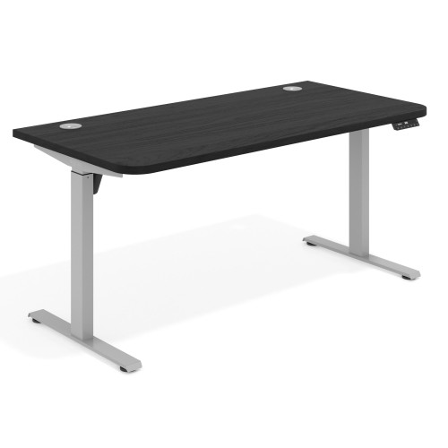 Escritorio Elevable Erghos Motion estructura aluminio 2 cantos curvos - 120X80