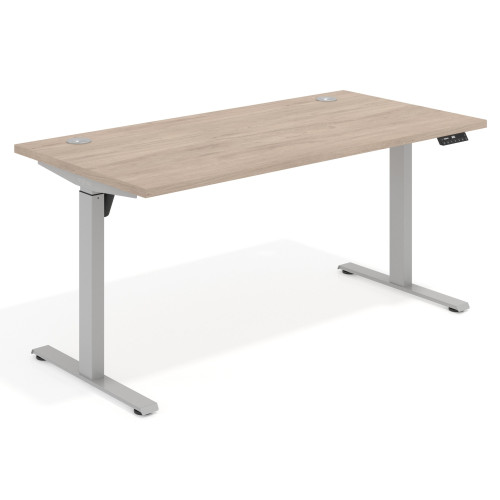 Escritorio Elevable Erghos Motion estructura aluminio canto recto - 120x68