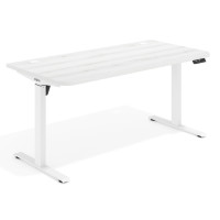Escritorio Elevable Erghos Motion estructura blanca 2 cantos curvos - ALBO, 160X80