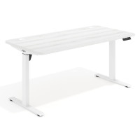 Escritorio Elevable Erghos Motion estructura blanca 4 cantos curvos - ALBO, 120X80