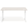 Escritorio Elevable Erghos Motion Pro estructura blanca 2 cantos curvos