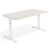 Escritorio Elevable Erghos Motion Pro estructura blanca 2 cantos curvos