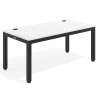 escritorio elevable 160x80 blanco mate erghos quad recto 1