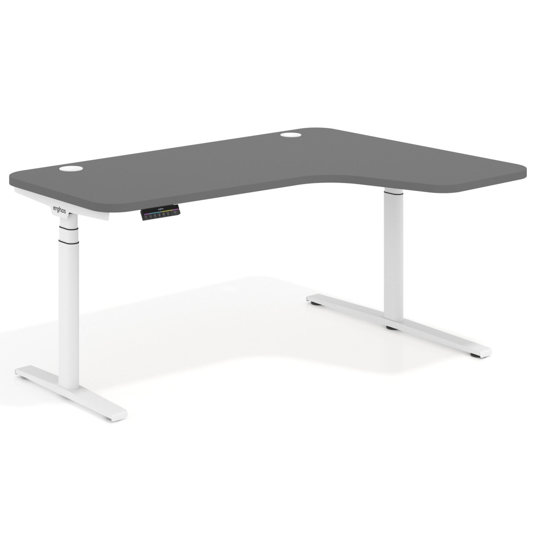 escritorio elevable 160x120 dch gris tormenta erghos xl 4 cantos curvos 1