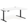 escritorio elevable 160x120 dch blanco mate erghos xl 4 cantos curvos 1
