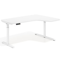 Escritorio Ergonómico Elevable Erghos Axis estructura blanca - BLANCO MATE, Derecha, 160X120 DCH Second image
