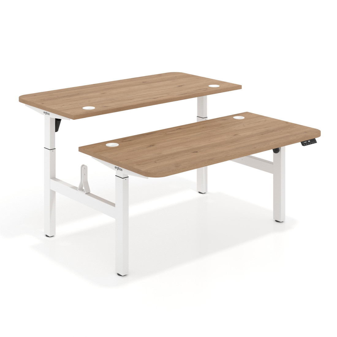 escritorio elevable 120x166 naturale erghos motion 2 cantos curvos 1