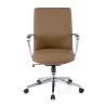 sillon de oficina beige bristol respaldo bajo piel sintetica piel sintetica 3