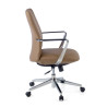 sillon de oficina beige bristol respaldo bajo piel sintetica piel sintetica 4