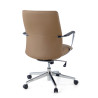 sillon de oficina beige bristol respaldo bajo piel sintetica piel sintetica 8