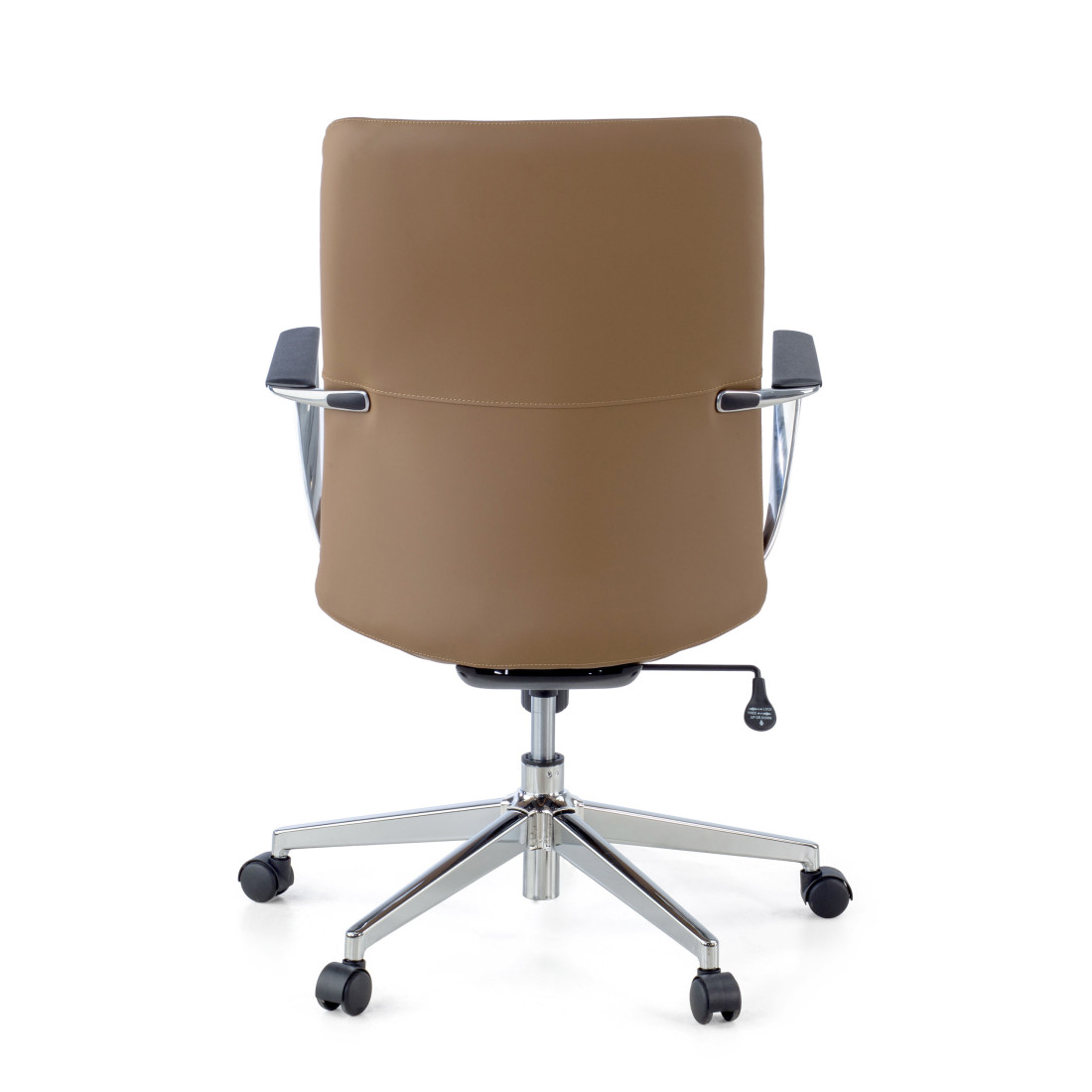 sillon de oficina beige bristol respaldo bajo piel sintetica piel sintetica 6