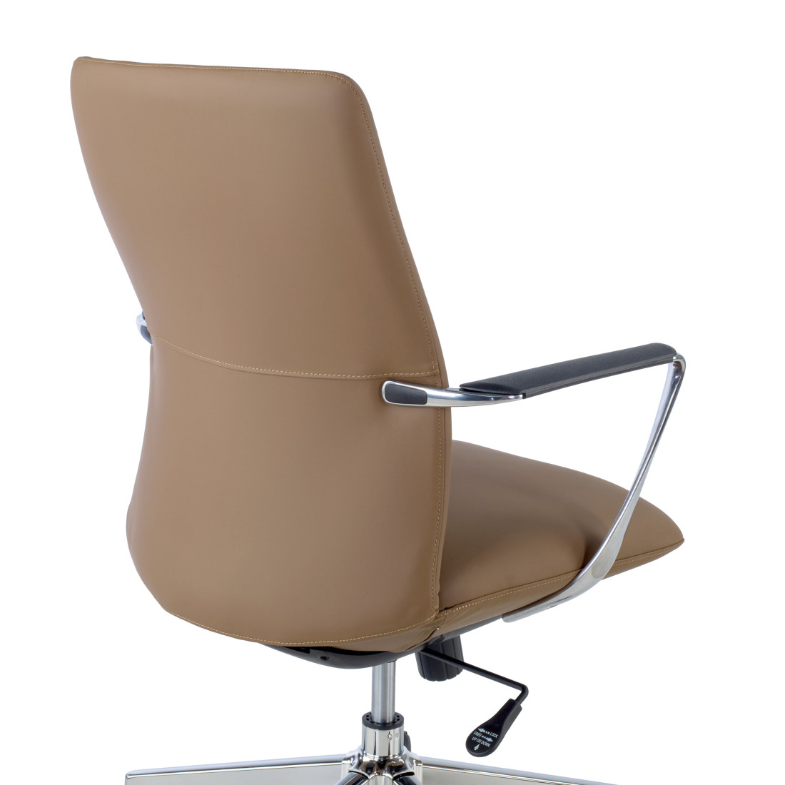 sillon de oficina beige bristol respaldo bajo piel sintetica piel sintetica 5