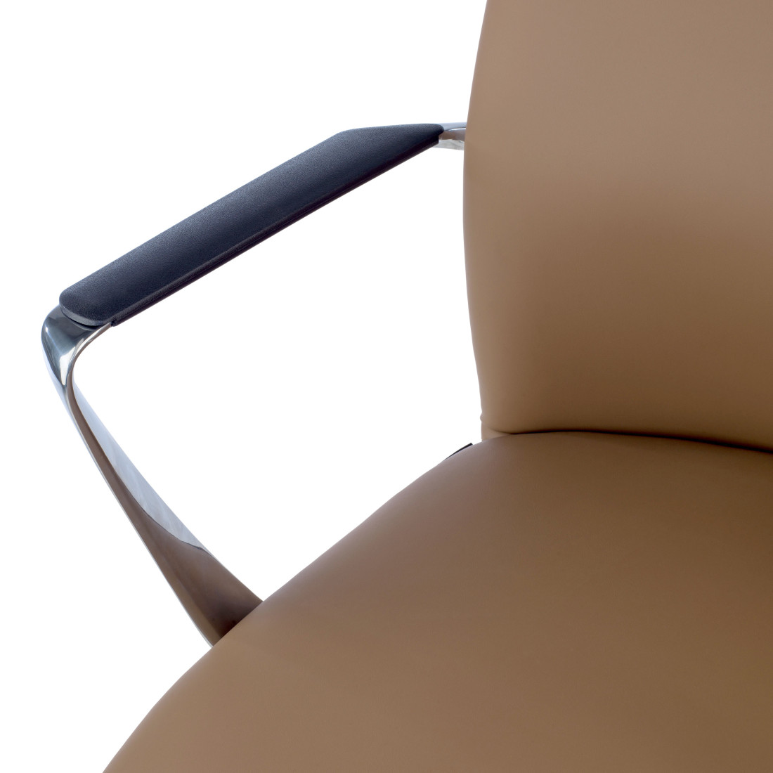 sillon de oficina beige bristol respaldo bajo piel sintetica piel sintetica 7