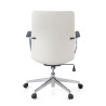sillon de oficina blanco bristol respaldo bajo piel sintetica piel sintetica 6