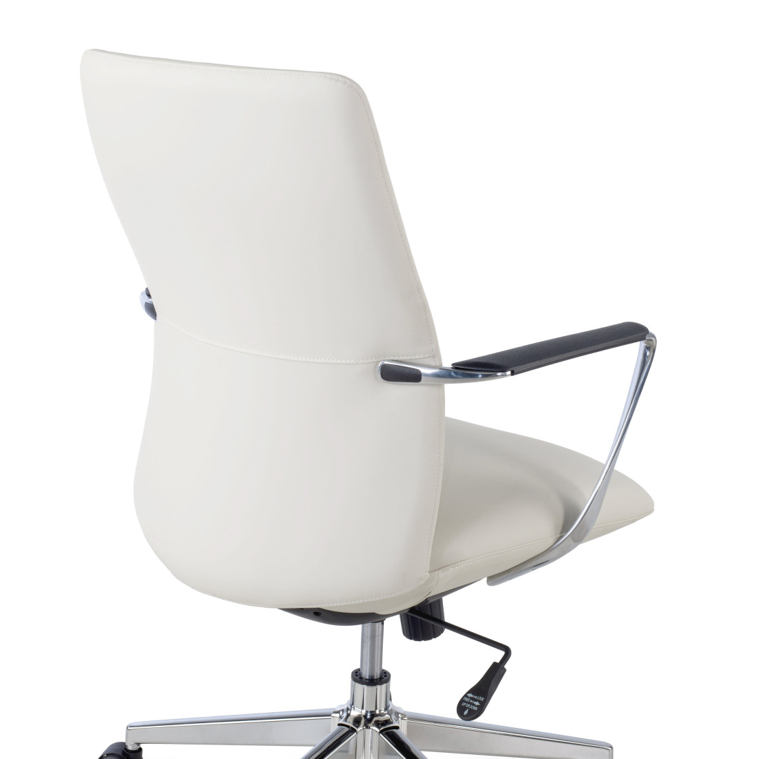 sillon de oficina blanco bristol respaldo bajo piel sintetica piel sintetica 5