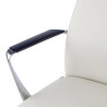 sillon de oficina blanco bristol respaldo bajo piel sintetica piel sintetica 7