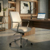 sillon de oficina blanco bristol respaldo bajo piel sintetica piel sintetica 2