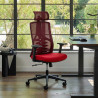 silla ergonomica rojo tekno malla 2