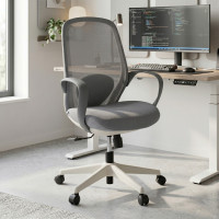Silla de Escritorio Shell, respaldo red - Gris Second image