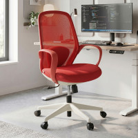 Silla de Escritorio Shell, respaldo red - ROJO Second image