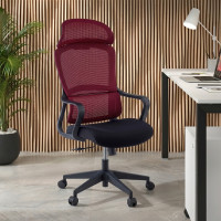Silla Giratoria de Escritorio Astra, cojin lumbar - ROJO Second image