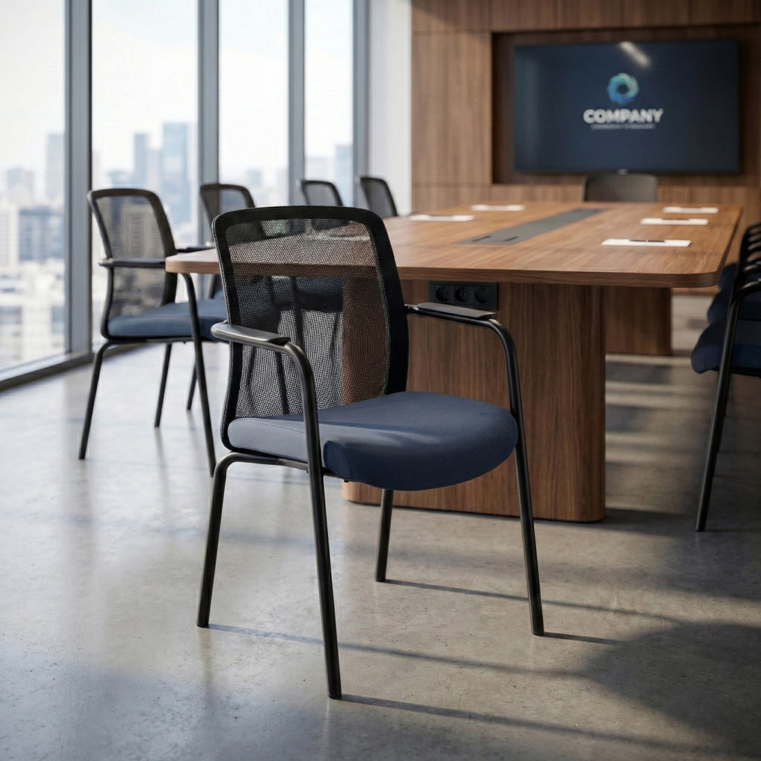 silla confidente gris berna malla 2