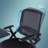 silla confidente negro flexia 4 patas ruedas atril plastico 3