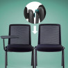 silla confidente negro versa silla con pala de escritura plastico 4