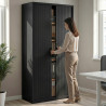 armario de persiana 185x92 negro strong negro 2