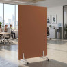 Biombo separador pared móvil Hover en melamina, posición vertical, ancho 120cm