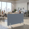 Biombo separador pared móvil Hover en melamina, posición horizontal, alto 80cm