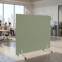 Biombo separador pared móvil Hover en melamina, posición horizontal, alto 140cm - SAUCE, 120x140 Second image