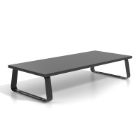 Soporte para monitor o portátil, base de acero - NEGRO