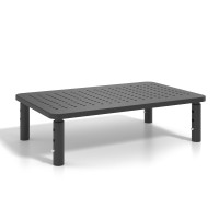 Soporte para monitor o portátil regulable, 3 alturas - NEGRO