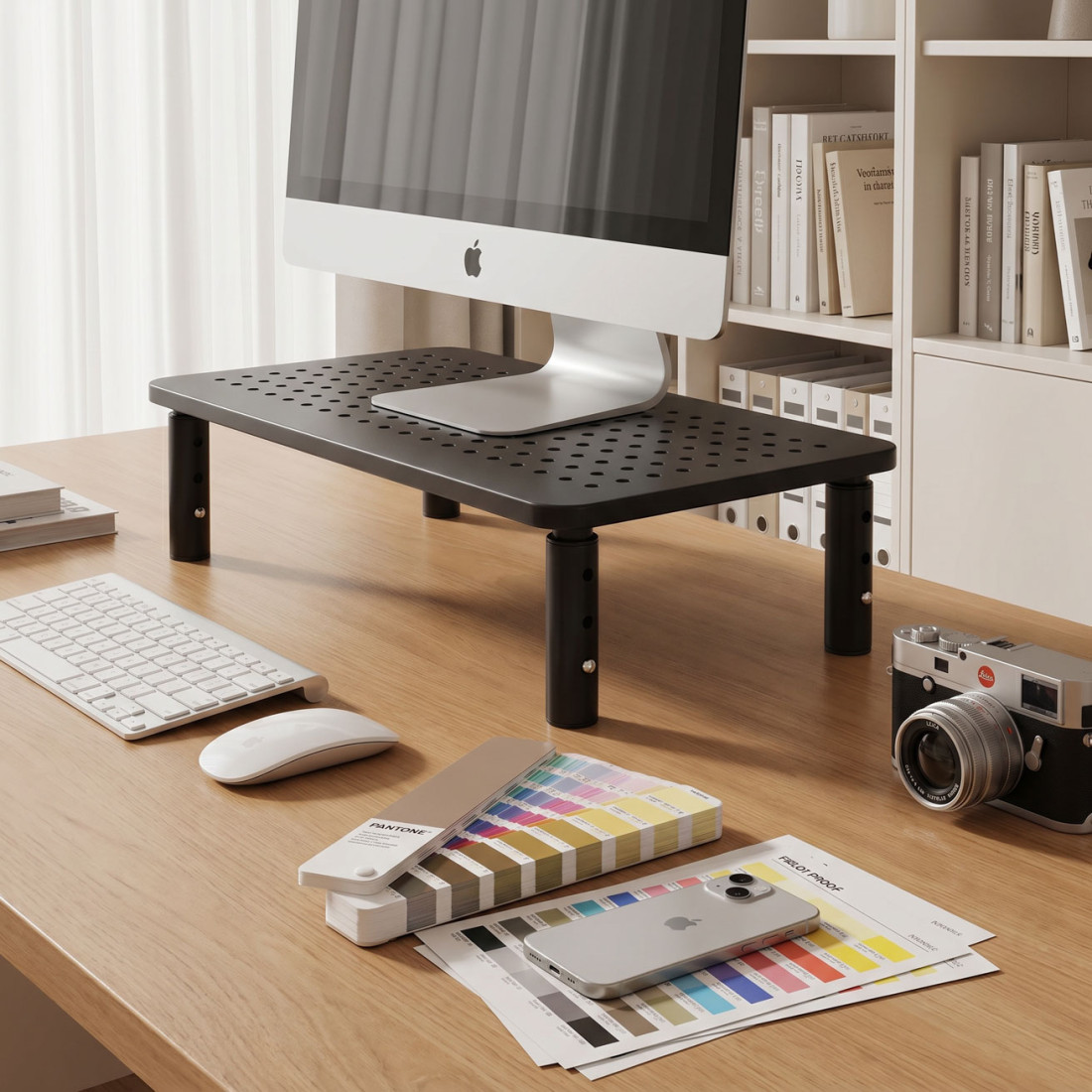 tecnologia y ergonomia negro soporte monitor 2