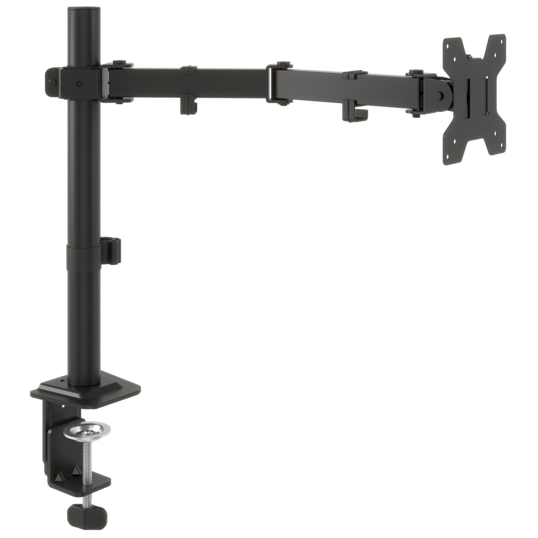 brazo monitor negro soporte monitor acero 1