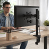 brazo monitor negro soporte monitor acero 2