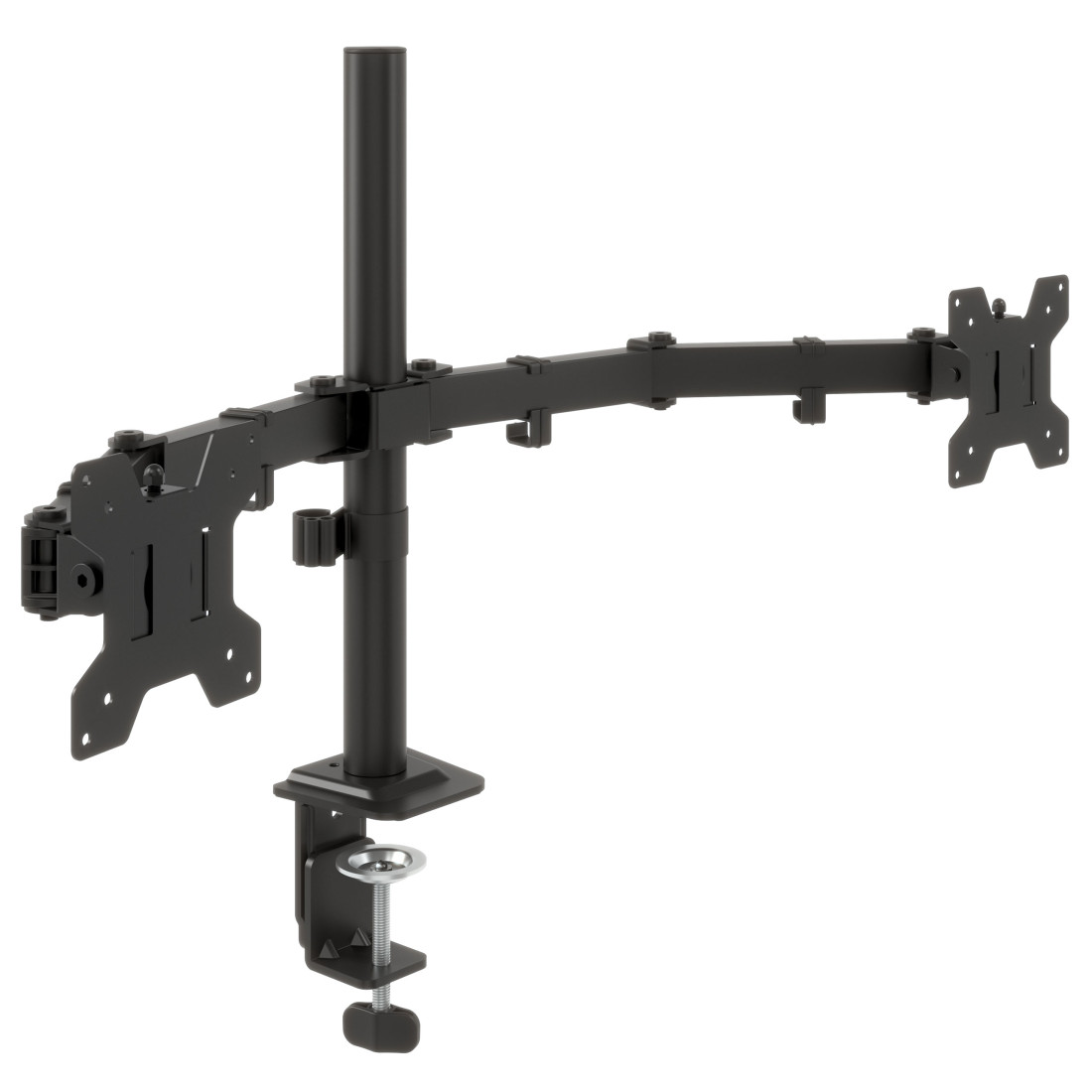 brazo monitor negro soporte monitor acero 7