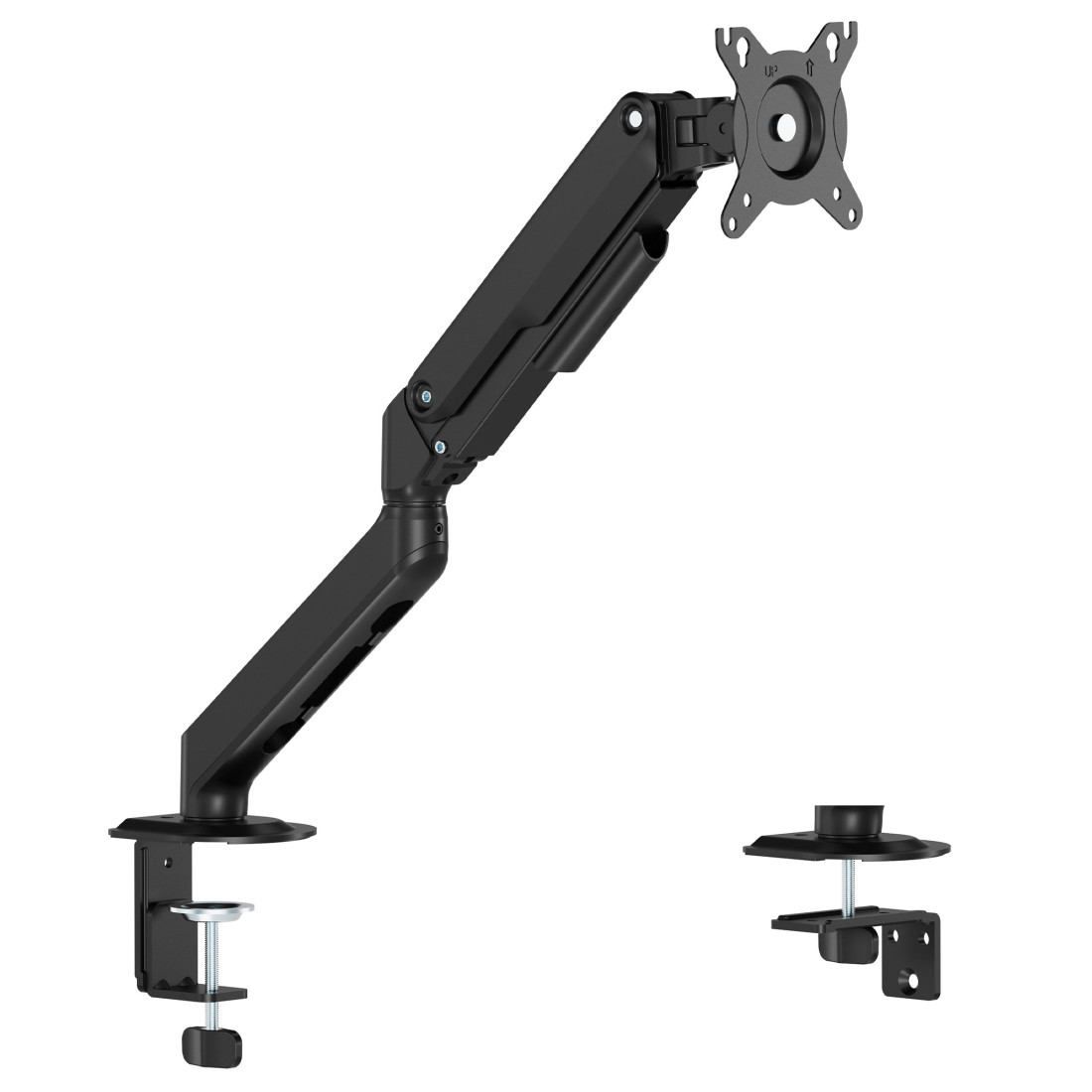 brazo monitor negro soporte monitor acero 1