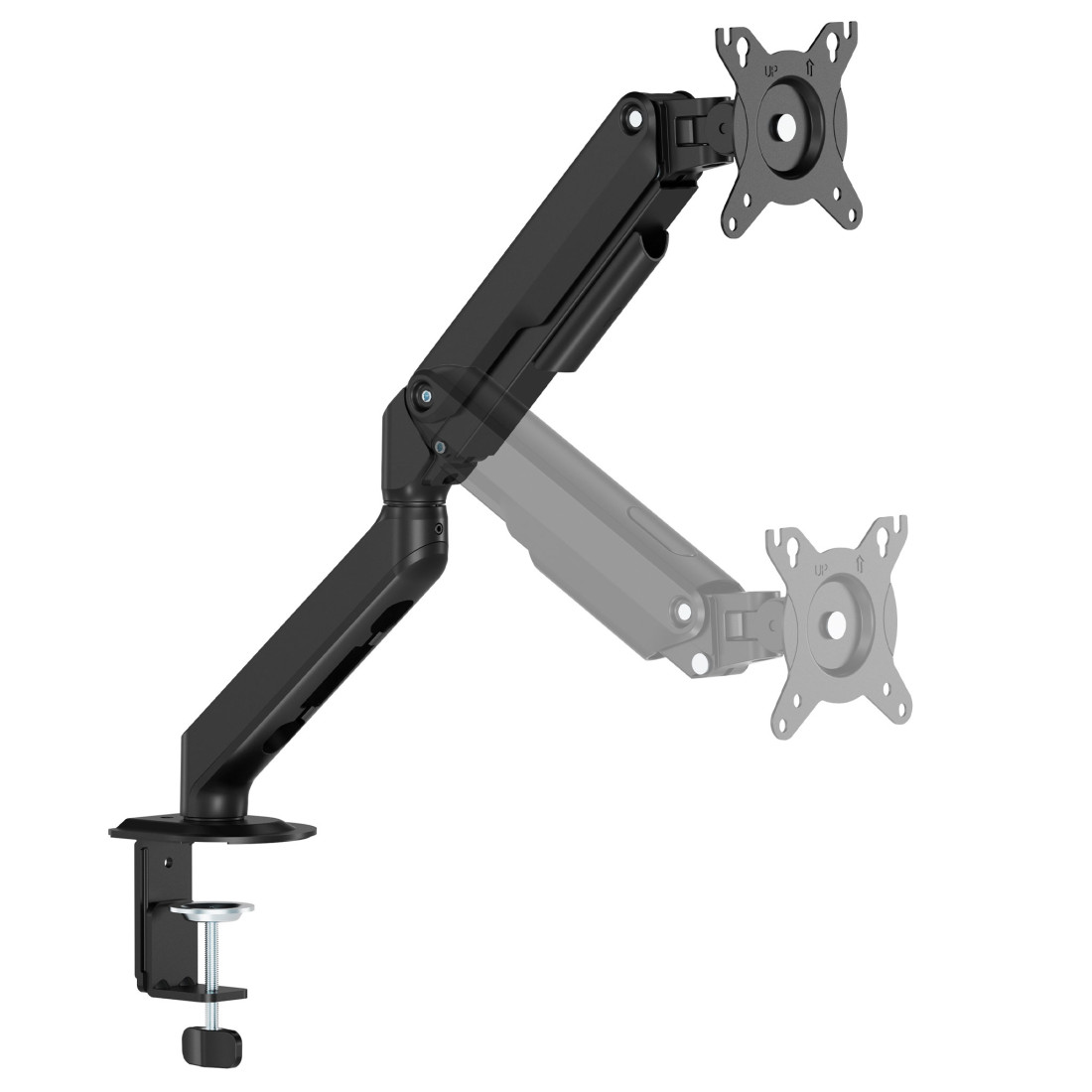 brazo monitor negro soporte monitor acero 6