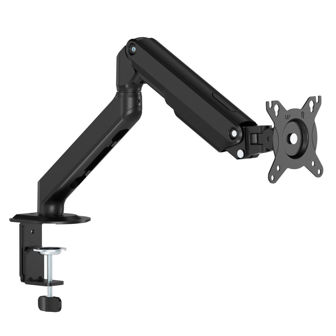 brazo monitor negro soporte monitor acero 7