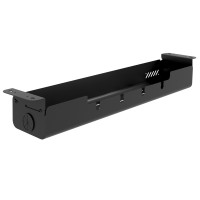 Bandeja pasacables fija con mecanismo de apertura - NEGRO, ancho 90cm