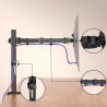 brazo monitor negro soporte monitor acero 5