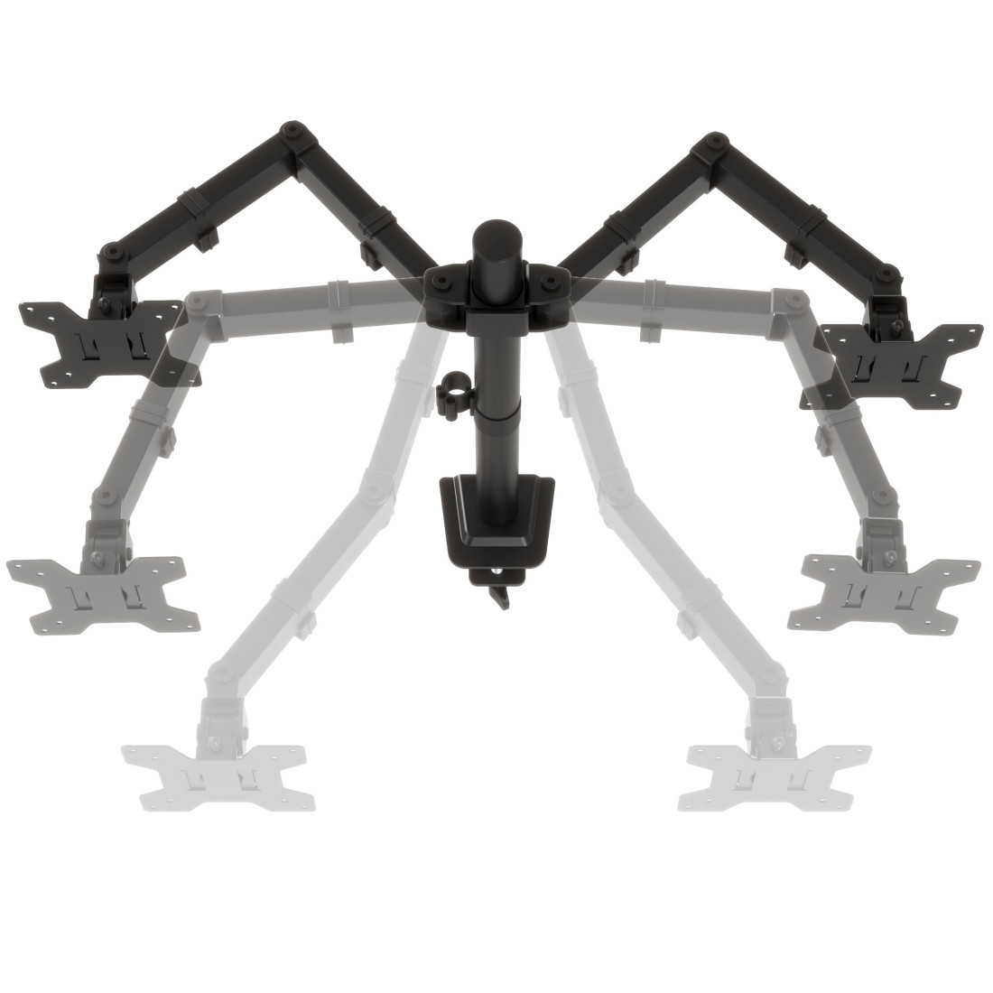 brazo monitor negro soporte monitor acero 8
