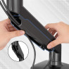 brazo monitor negro soporte monitor acero 5